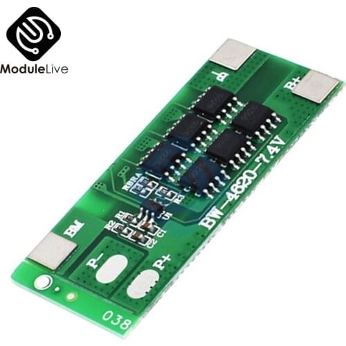 2S 12A 7.4V Li-ion 18650 Lithium Lipo Battery BMS Protection Board PCB Module Diy Electronic Tools Board