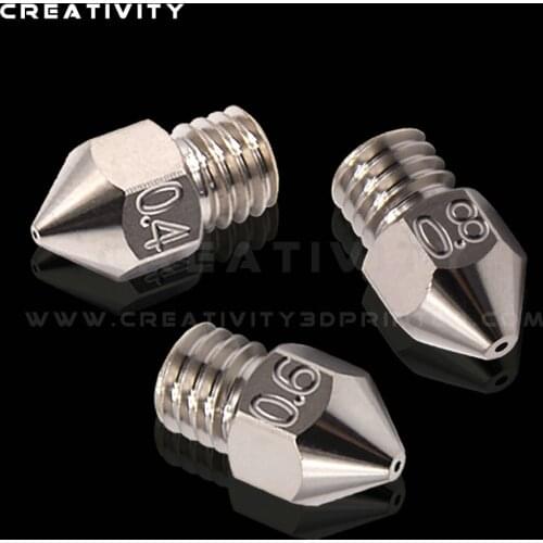Creativity 3D Swiss MK8 copper-plated nozzle m6 wire 1.75 mm filament for 3 d printer coil CR10 Ender 3