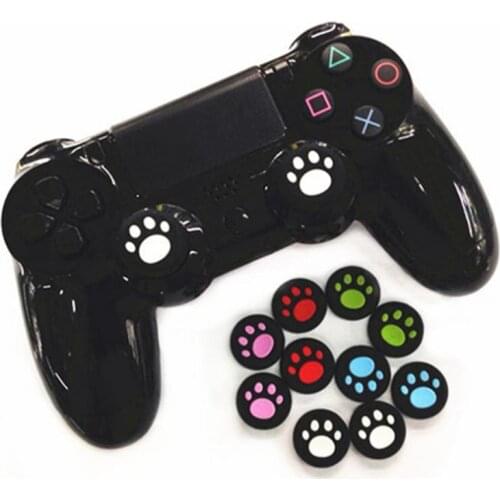 4Pcs Cat Paw Silicone Thumb Stick Grips Cap Cover Fit for PS3 PS4 XBOX ONE 360