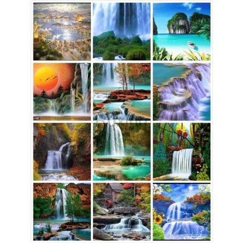 5D Square/Round Diamond Painting Mountain and water landscape Cross Stitch Diamond embroidery Wall Painting Home decoration gift