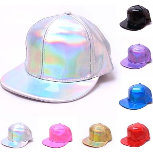 New Fluorescence Baseball Cap Women Snapback Hat Breathable Caps Summer Hat Female Adjustable Glitter Ponytail caps Hip Hop A526