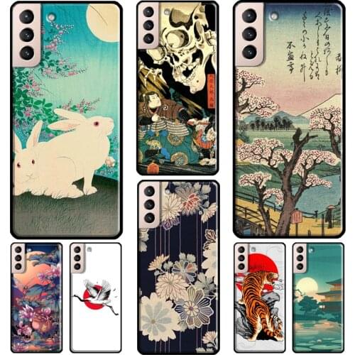 Japanese Style Art Japan Phone Case For Samsung Galaxy S21 S20 Ultra Note 20 Note 10 S8 S9 S10 Plus S20 FE Coque