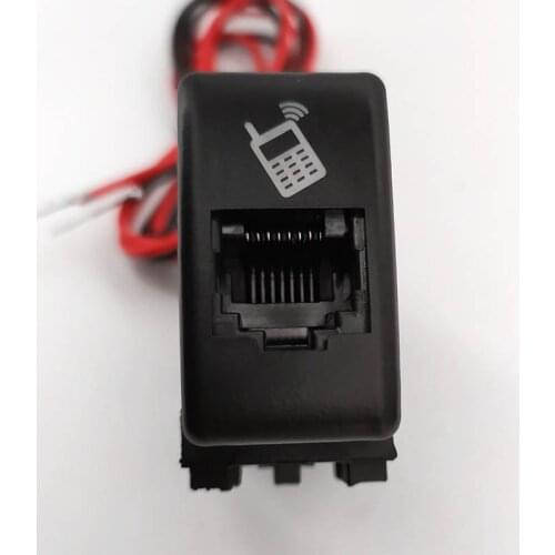 For Nissan Patrol Car radio microphone adapter socket car hand microphone hole socket 8 core