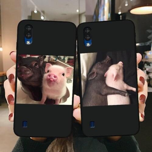 For ZTE Blade A7 A5 A3 2020 Case Cute Funny Couple Pigs silicone Soft TPU Cute Back Cases for ZTE Blade A5 2020 Phone Back Cover