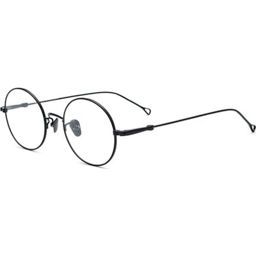 ELECCION Optical Glasses Frame Men 2019 New Vintage Ultralight Round Prescription Eyeglasses Titanium Frame Clear Lens for Women