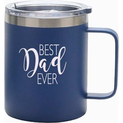 Fathers Day Gifts Best Dad Ever 12 OZ Tumbler Dad Gifts from Daughter,Son,Wife.Birthday Gifts,Christmas Gifts, Mugs for New Dad
