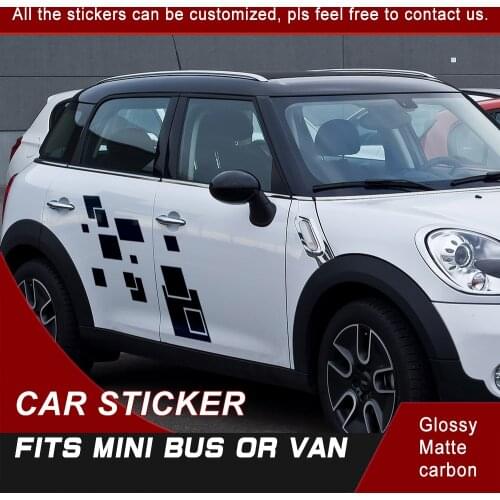 For Mini Cooper-countryman Side Door Stripe Racing Graphic Vinyl Car Sticker For Mini Cooper Car Stickers And Decals