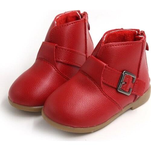 Girls Cotton Shoes 2020 New Winter Plush Soft Short Boots Autumn Girls Princess Shoes Light Non-slip Childrens Boots E166