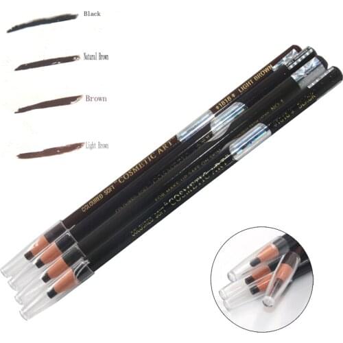 4 Pieces different color 18cm Pull Eyebrow Waterproof Pencil For Permanent Eyebrow Cosmetic Beauty Makeup free shipping