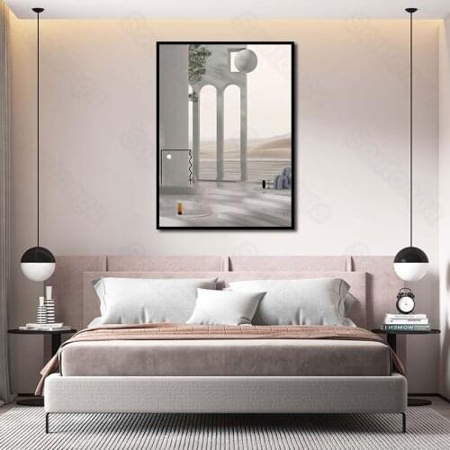Still Life Painting White Room Column Decoration Modern Nordic Decorative Painting Porch Living Room Corridor Study Room Hotel
