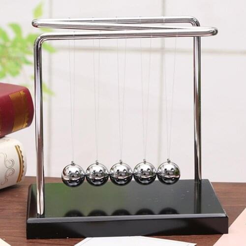 Physics Science Newton Cradle Physics Learning Durable Nylon Thread Desk Decoration Newton Pendulum for School Teaching Supplies