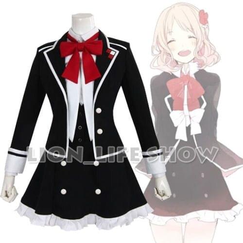 DIABOLIK LOVERS Yui Komori Uniforme Scolaire Cosplay Costume 2 colors