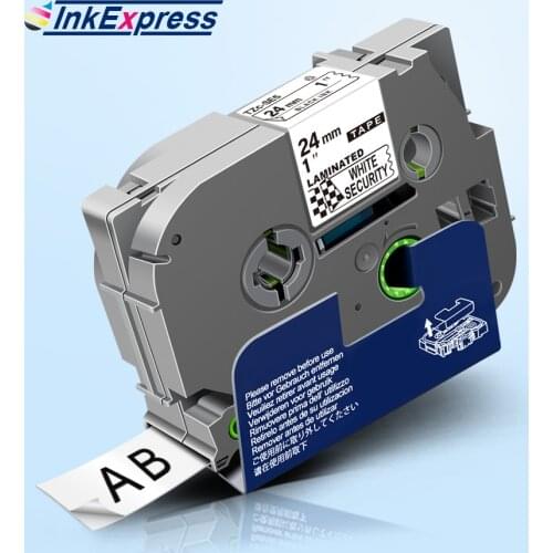 24mm TZe-SE5 Security Tapes For Brother TZe-SE5 TZe SE5 Laminated Security Label Tape For Brother P touch Label Maker