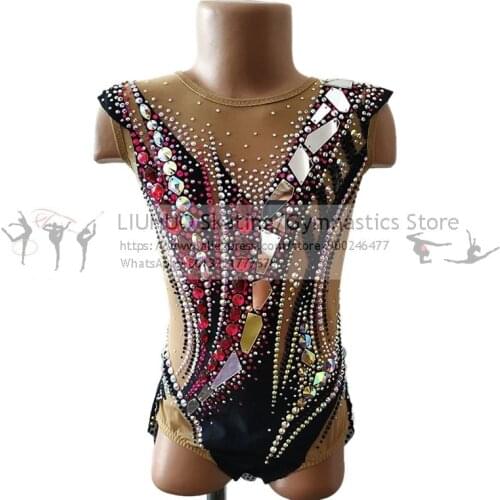 LIUHUO Figure Skating Dress Womens Girls Ice Skating performance Rhythmic gymnastics competition Dance Leotard Artistic Costume