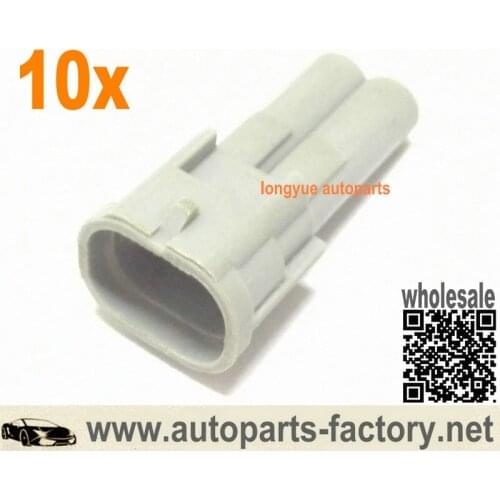 Longyue 10Kit Fuel Injector Male Connector Kit for Nippon Denso