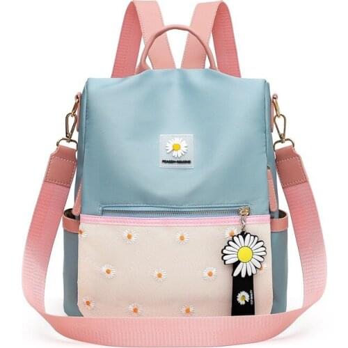 Fashion Anti Theft Backpack Women Daisy Waterproof School Bags for Girls Large Capacity Backpacks Female Travel Bag Mochila 2020