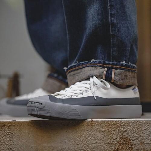 Maden Open Laugh Canvas Shoes Mens Low Cut Casual Board Ins Wild Shoes Tide White Gray Smile Shoes Spring 2021 New