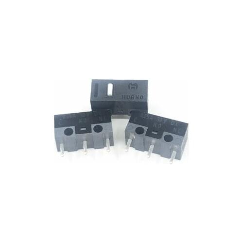 10PCS/LOT HUANO mouse micro switch button life of 3 million silver contact white point