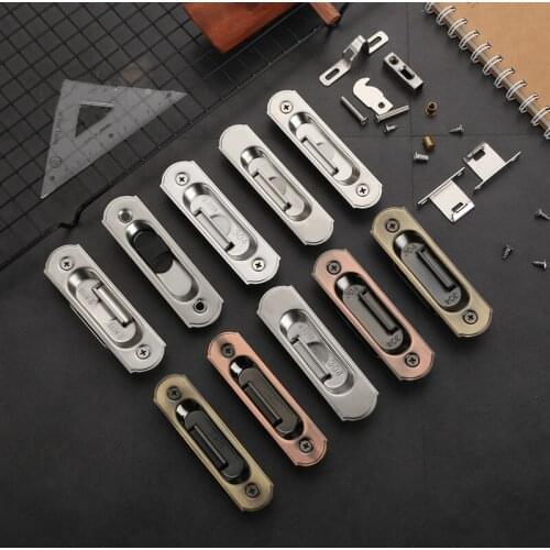 Stainless steel Aluminum Alloy Sliding Window And Door Locks Automatic Lock Double Lock Anti-theft Single-Sided Hook Lock