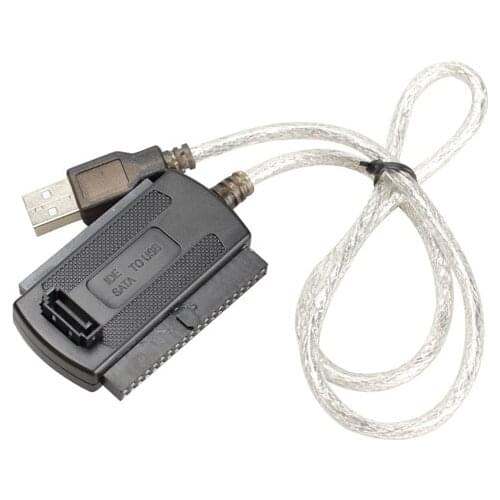 New USB 2.0 to IDE SATA 5.25 S-ATA 2.5/3.5 Inch Adapter Cable for PC Laptop