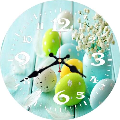 Custom Strawberry Lemon Apple Fruit Bar Round Wooden Wall Clock Silent Life Kitchen Home Decor Watches Large Art Wall Clock