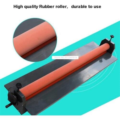 Hand Operate Manual Laminating Machine Cold Roll Laminator Coating Max Width 131cm Thickness 15mm Iron Metal Cold Roll Laminator