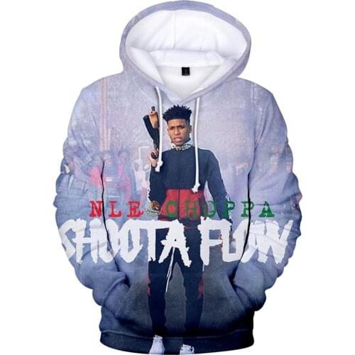 NLE Choppa 3D Hoodie Harajuku Sweatshirts Casual Men Women Fashion Streetwear Hoodies Hip Hop Hoodie Sweatshirts Plus Size Tops