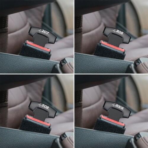 For Peugeot 206 207 208 306 307 308 407 408 508 2008 3008 accessories Car Belt Buckles Safty Belt Alarm Canceler Stopper 1pcs