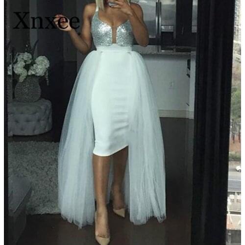 Women Summer White Black Tulle Overskirt Maxi Tutu Tulle Skirt Mesh Jupes All Match Elastic Waist Detachable Saia Plus Size 2020