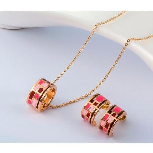 R&X Fashion Jewelry Dubai Ensemble Bijoux Women Anniversary Romantic Necklace/earrings Classic Jewelry Sets Trendy Dieraden Sets