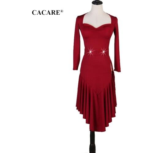 2020 Latin Dance Dress Women Latina Salsa Latin Dance Competition Dresses Fringe CHEAP Customize Tango D0275 Rhinestones