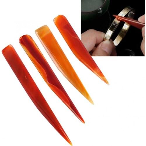 Ring Sizer Professional Agate Knife Burnisher Hand Jewelry Polishing Tool Gold Silver Polishing Tools Jewelry Making Tools a
