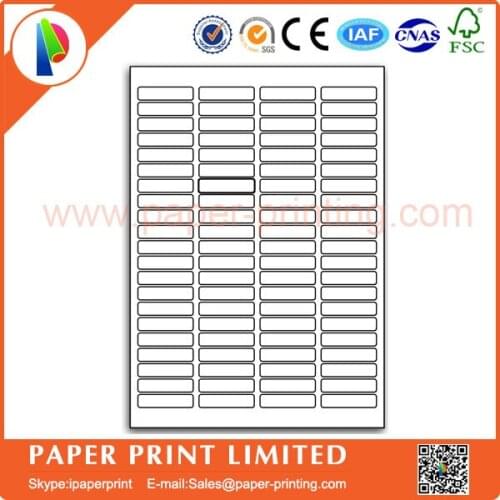 1000 sheet A4 blank matte white label for inkjet printer compatible L7656/J8656 Szie: 46mm x 11.1mm