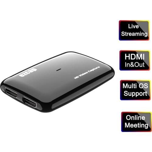 1080p60 UVC USB3.0 Game Capture Live for Windows MAC os, Compatibility: OBS Studio,VLC,QuickTime Broadcaster,QuickTime