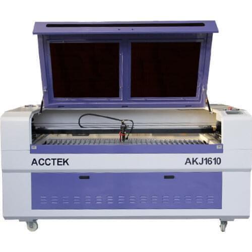 1610 laser cutting glass engraving machine / laser cutting machine for wooden popsicle sticks AKJ1610