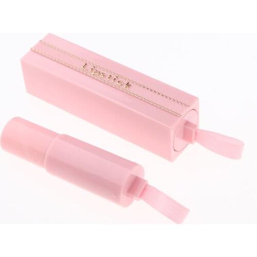 5 Pieces DIY Empty Lip Balm Tubes Lipstick Holders Containers with Pink Caps
