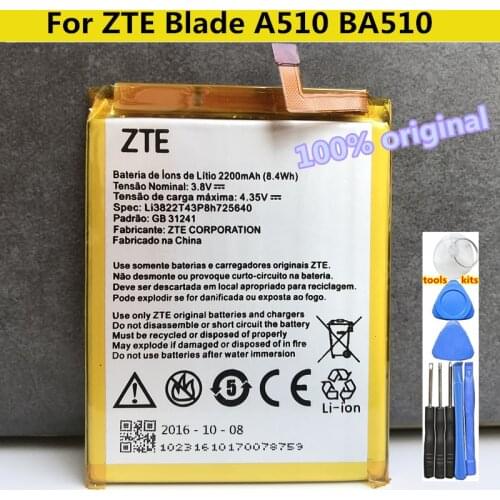 100% 1pcs New Li3822T43P8h725640 Li-ion Phone Battery For ZTE Blade A510 A 510 BA510 Phone Battery