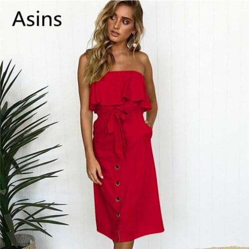 Asins Solid Summer Dresses
