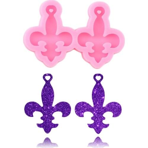 Shiny Glossy Mini Earrings Mold DIY Handmade Polymer Clay Craft Molds Necklace Jewelry Making Epoxy Resin Keychain Mould