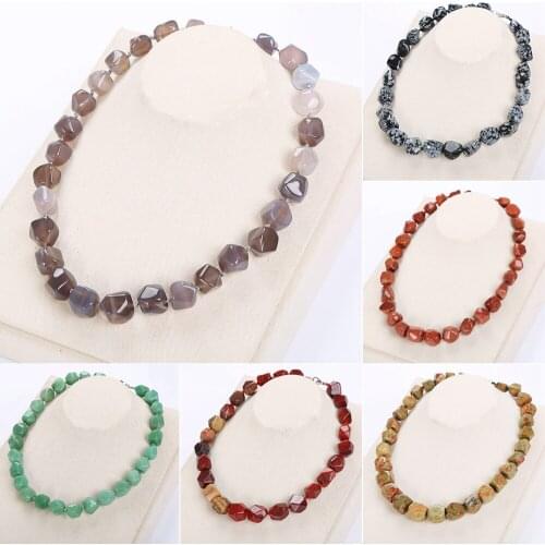 2020 Fashion New Irregular Brazil Natural Stone Bead Goldstone Alabaster For Jewelry Making DIY Necklace 13-20mm Bead Strand 20"