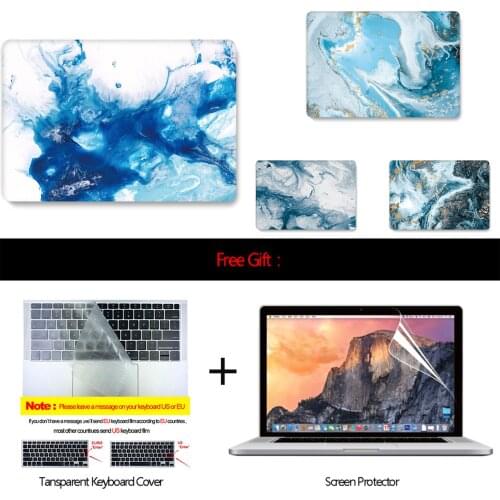 High Quality Full Laptop Case For MacBook Air Pro Retina 11 12 13 15 For Macbook 13 inch model A1989 A1990 A2159 with Touch Bar