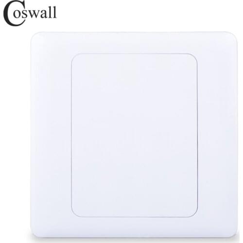 Coswall ABS Wall Blank Panel Blind Cover For Cassette, Protection Cap For Junction Box 10 Pieces / Lot 86*86mm E20 Series