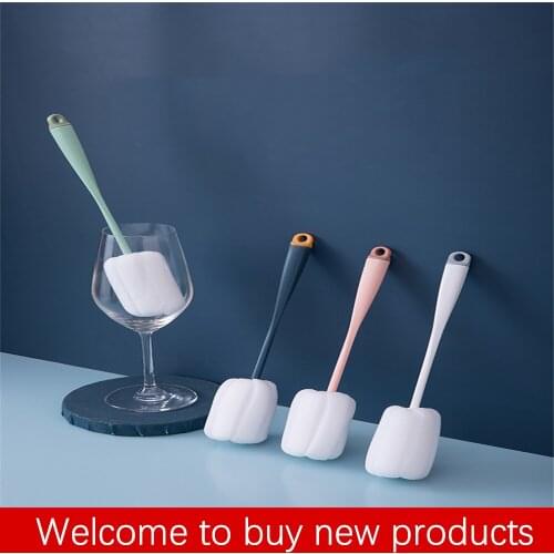 Long handle cup brush insulation cup wine glass cleaning brush glass bottle decontamination cleaning brush bottle brush
