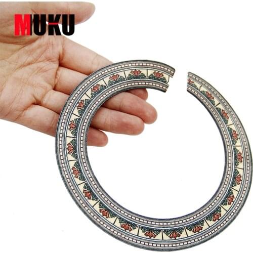 Guitar Sound Hole Decoration Wood Acoustic Guitar Soundhole Rosette Inlay 10 Pcs Guitar Parts Accessories