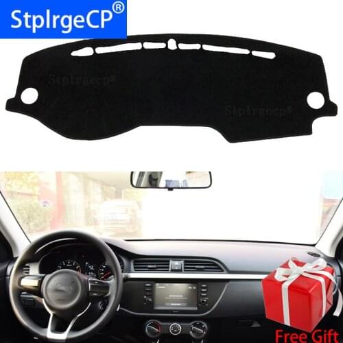For KIA RIO 4 K2 2017 2018 2019 Russian Versions dashboard mat Protective pad Shade Cushion Pad interior sticker accessories