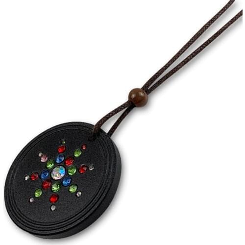 Quantum Scalar Energy Pendant Necklace Healing Anti EMF Protection 5g with Multicolored Crystals Charms Men Women Jewelry