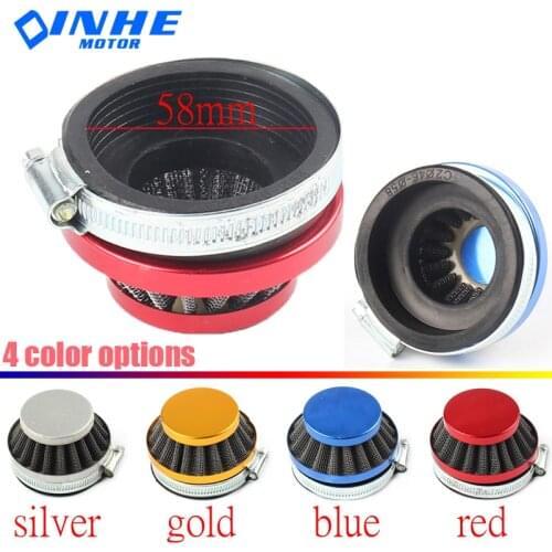 Multiple Color Air Clearner Filter 58mm For 47cc 49cc 2 Stroke Engine Carburetor Carb Mini Moto Kids Quad ATV Dirt Pocket Bike