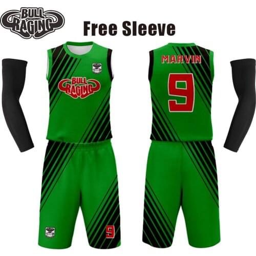 Latest basketball jersey design color green custom maker sublimation basketball uniform free sleeve