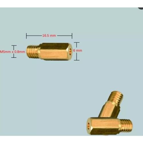 M5 Main Jet for Keihin Hex 99101-357 Motorcycle carburetor Hexagon main injectors Nozzle Keihin PWK FCR OKO KOSO etc 50-300