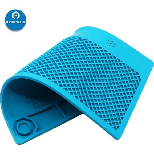 PHONEFIX Heat-resistant Insulation Pad Silicone Pad Magnetic Mat with Screw Location for Phone BGA Soldering Mat